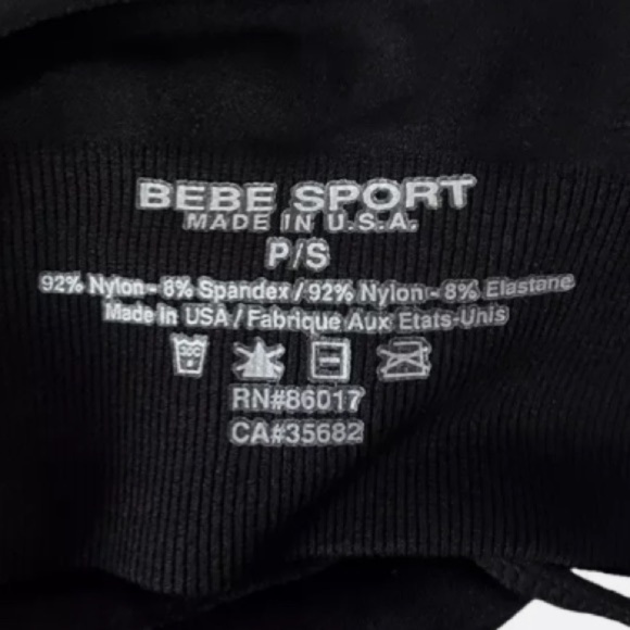 🆕BEBE Black Cami Bra Ladies size P/S - Picture 4 of 4